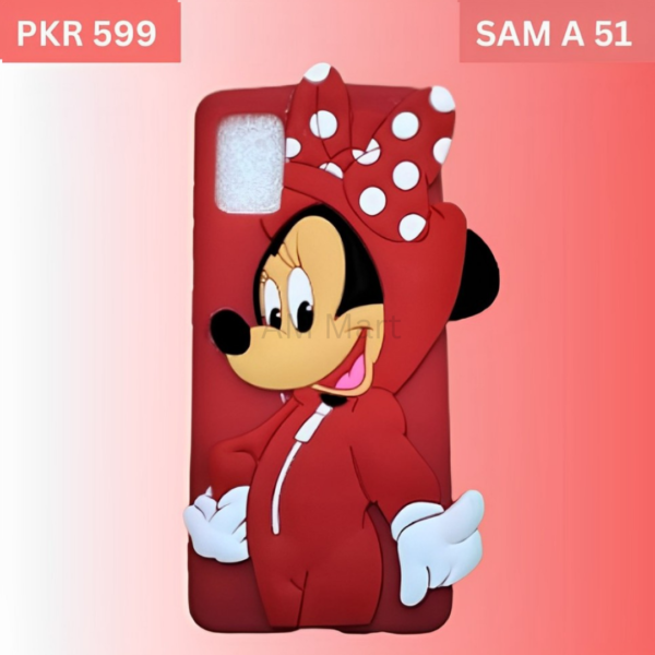 Samsung Galaxy A51 Minnie Mouse Back Cover Fancy Slim Soft Full Protective