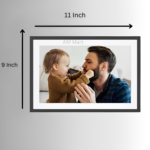 Cute Child With Father Image Wall Frame