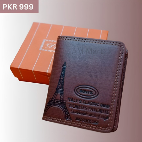 Eiffle Tower Design Wallet For Men