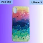 Rainbow Gradient Art iPhone X Case