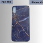 Royal Blue Marble iPhone XS Case