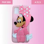 Samsung Galaxy A21S Minnie Mouse Cover Fancy Slim Soft Full Protective