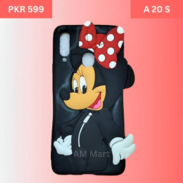 Samsung Galaxy A20S Minnie Mouse Back Cover Fancy Slim Soft Full Protective