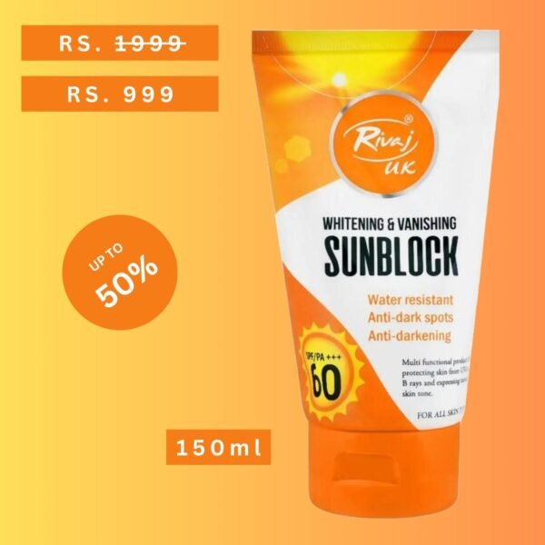 Rivaj UK Sunblock Whitening & Vanishing Sunblock