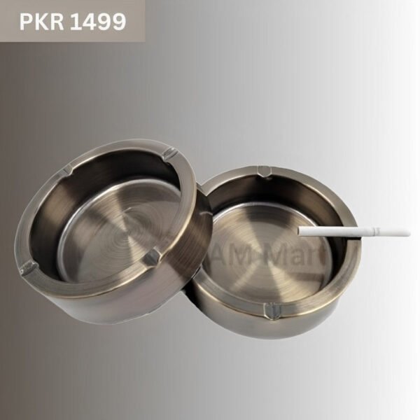 Stainless Steel Metal Ashtray For Indoor Outdoor Use