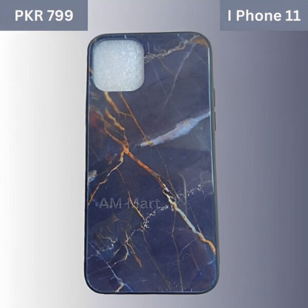 iPhone 11 Case Blue Marble Iconic Style Case