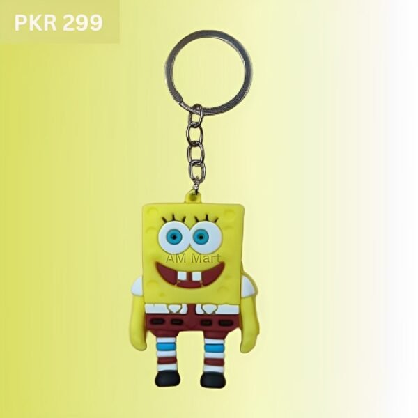 Cute SpongeBob SquarePants Figure Pocket Pendant Key Chain